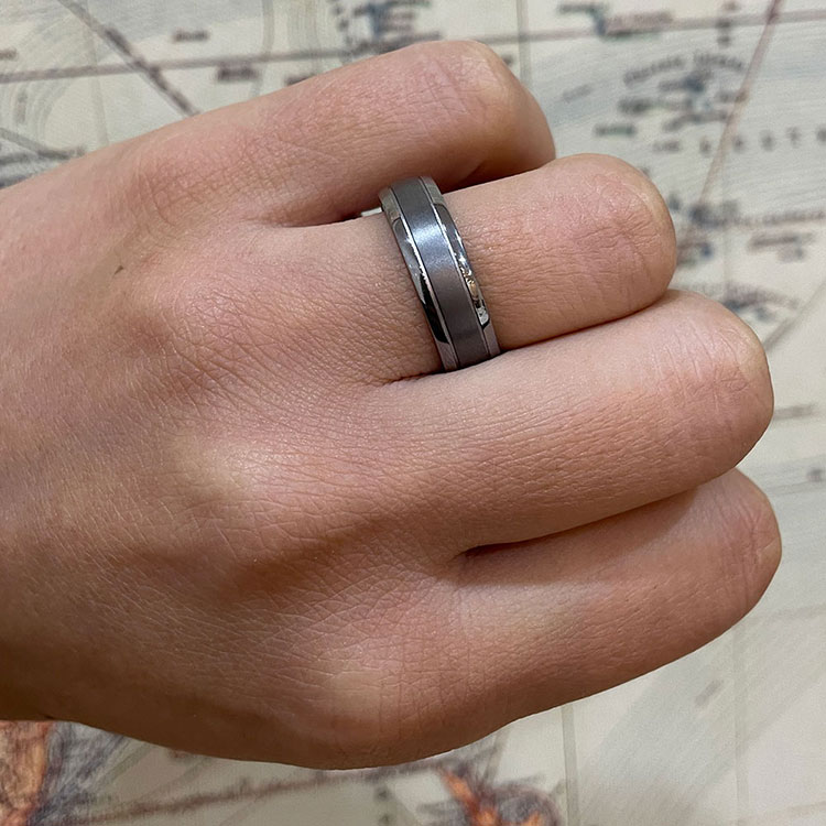 Classic Tantalum ring 855A25