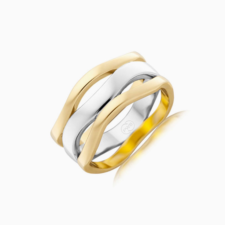 Ladies gold ring 2T3226