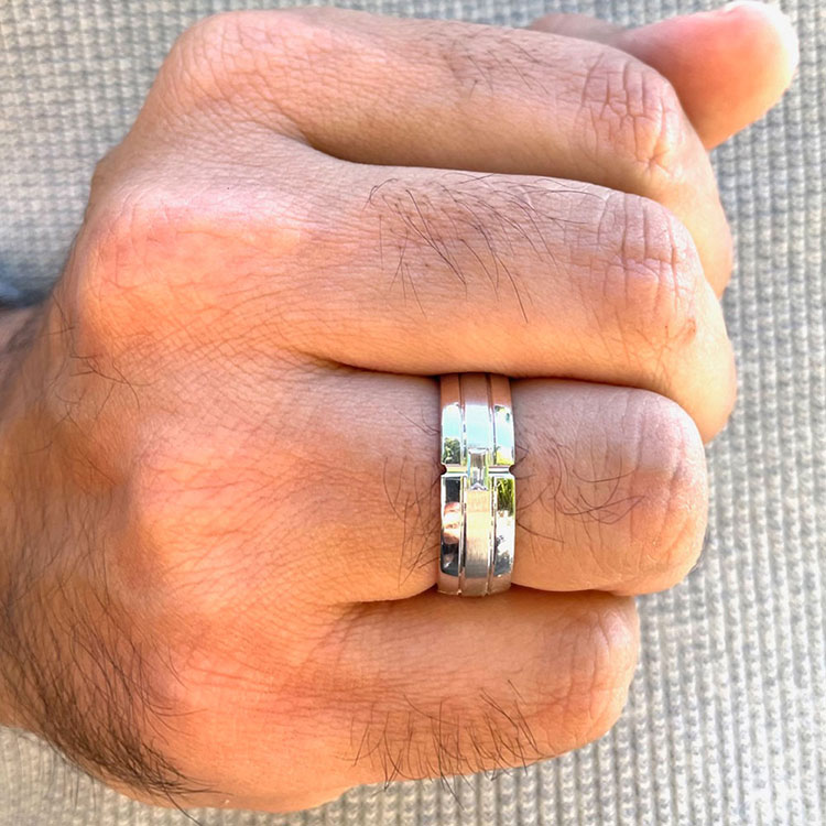 Diamond mens ring 7066