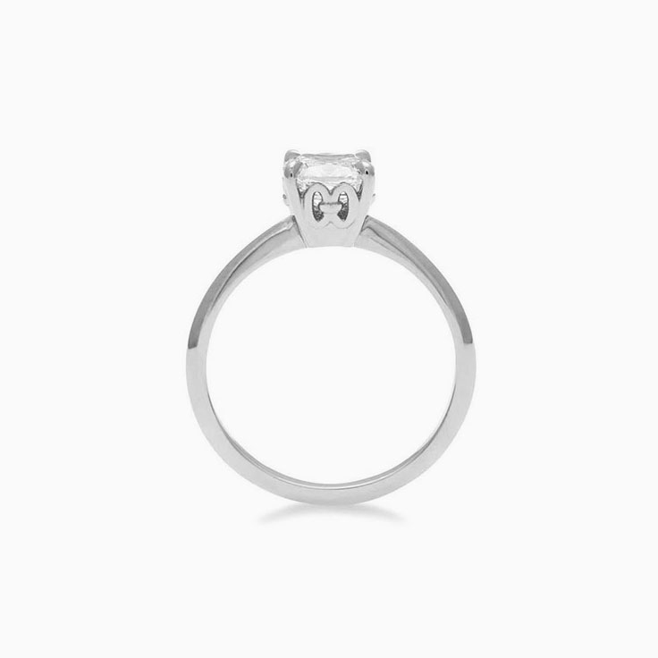 Classic Cushion cut engagement ring