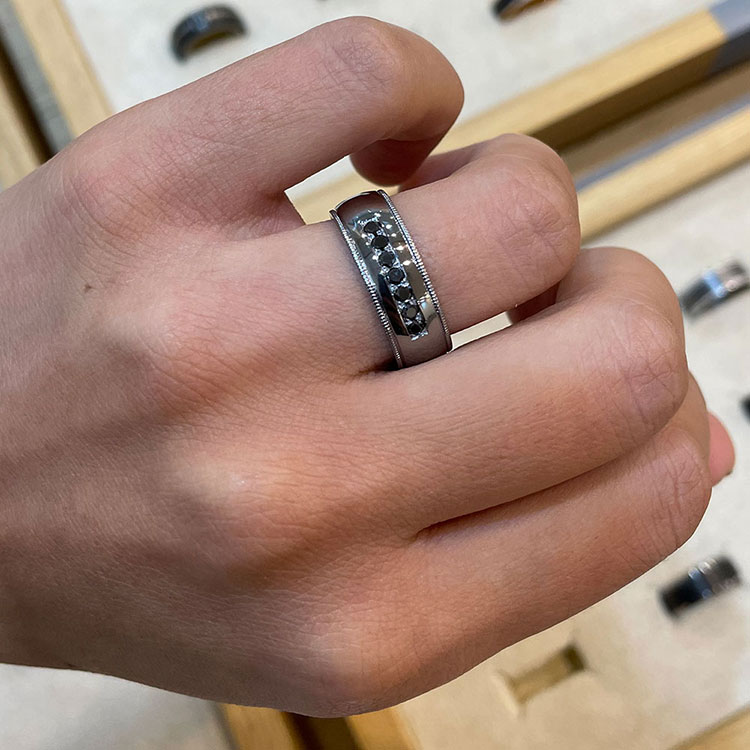 Milgrain Tantalum ring