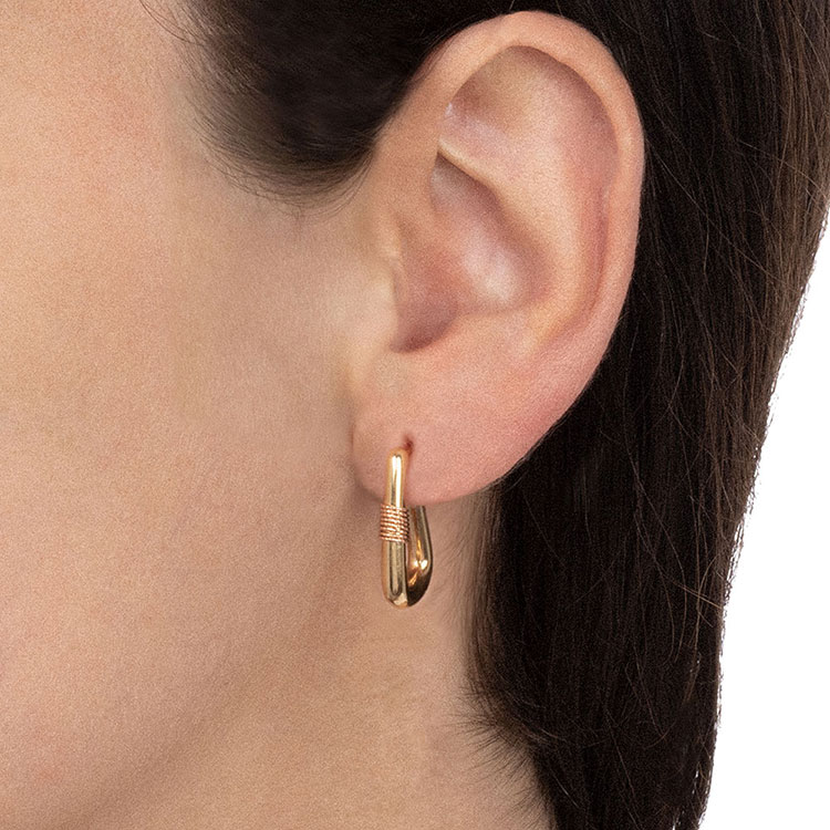 Gold Hook Earrings